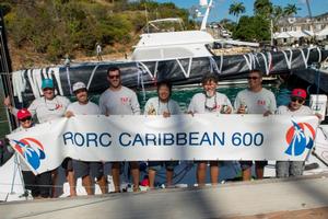 An emotional win in IRC One for Antigua's Bernie Evan Wong and his crew on the RP37, Taz - RORC Caribbean 600 photo copyright Ted Martin/RORC taken at  and featuring the  class