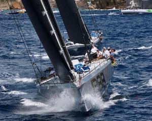 George David's American Rambler 88 at the start of the RORC Caribbean 600 photo copyright RORC / Tim Wright taken at  and featuring the  class