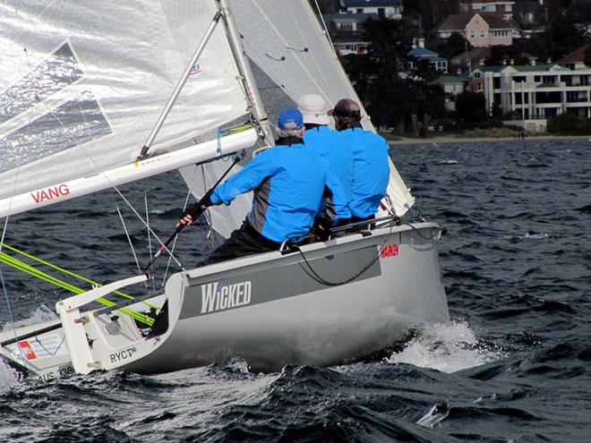 Wicked will be one of the big fleet in the SB20 Tasmanian championship © Michelle Denney