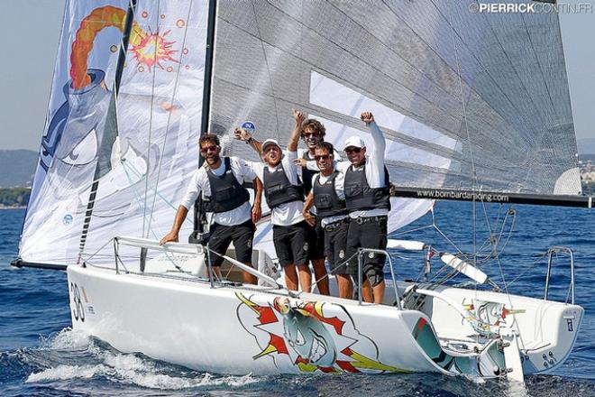Andrea Pozzi's Bombarda ITA841 - Melges 24 World Ranking 2016 Winner - after finishing Marinepool Melges 24 European Championship 2016 in Hyeres, France on the second place ©  Pierrick Contin http://www.pierrickcontin.fr/