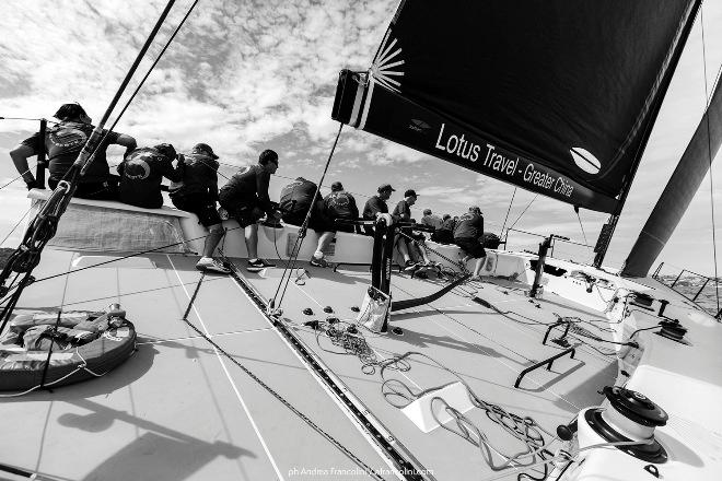 On board Beau Geste TP52 during training for the Australian Yachting Championship © Andrea Francolini