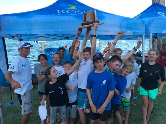 Prize winners are RPAYC - Best Overall scoring Club  – Beacheschb NSW Optimist Championship © Adam Beashel