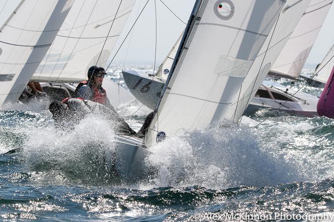 Odyssey (Jill Connell, Ben Morrison-Jack, Wade Morgan) On the way to the hitch mark for in Race Six - Brighton Land Rover 2017 VIC Etchells Championship ©  Alex McKinnon Photography http://www.alexmckinnonphotography.com
