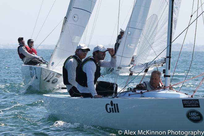 First place in the Grand Masters was Triad2 (John Bertrand, Bill Browne, Jake Newman) who were also fourth overall. - Brighton Land Rover 2017 VIC Etchells Championship ©  Alex McKinnon Photography http://www.alexmckinnonphotography.com