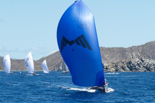 Don't Panic, Julian Mann's C&C30 didn't have to worry on the first day of racing at the BVI Spring Regatta as the team from San Francisco won all three races today © BVI Spring Regatta