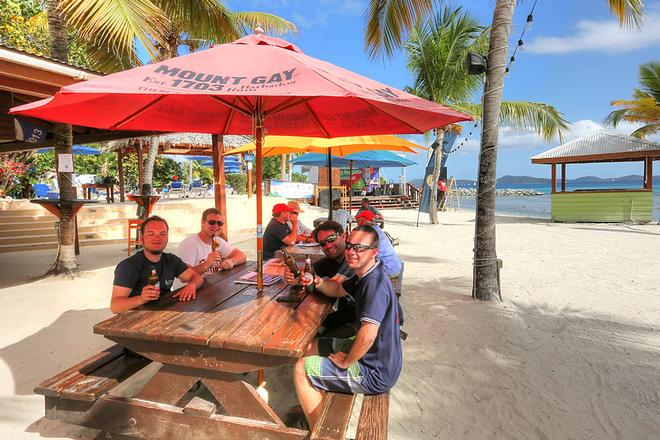 The bar is open, the food vendors are ready and the annual Mount Gay Rum Welcome Party kicks off celebrations at the Regatta Village at Nanny Cay before the start of the BVI Spring Regatta tomorrow  © Ingrid Abery http://www.ingridabery.com