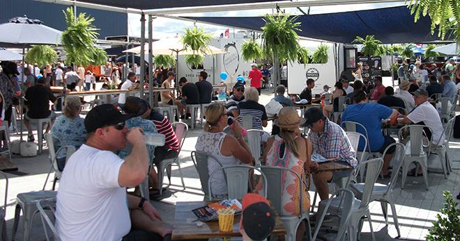 Families enjoyed the pop-up dining precinct as well as fine-dining in the waterfront restaurants © Gold Coast Marine Expo www.gcmarineexpo.com.au