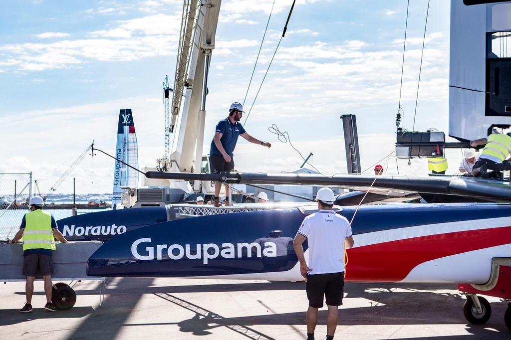  - Groupama Team France AC50 launch - Royal Dockyard, Bermuda, March 13, 2017 © Groupama Team France