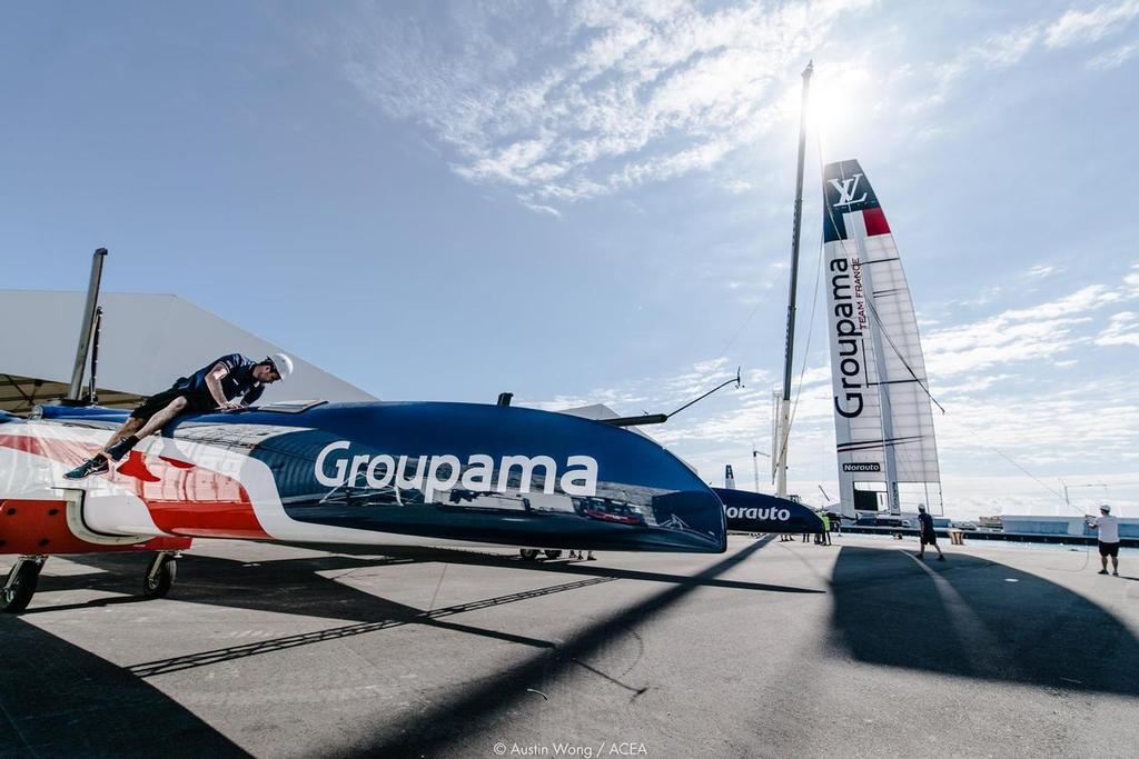  - Groupama Team France AC50 launch - Royal Dockyard, Bermuda, March 13, 2017 photo copyright Austin Wong | ACEA taken at  and featuring the  class
