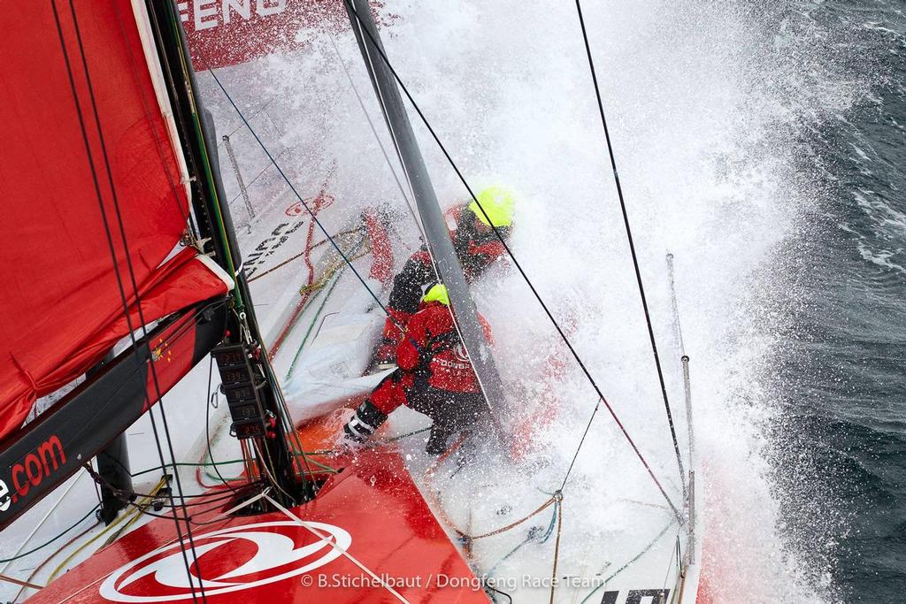  - Dongfeng Race Team - off Brittany coast, March 2017 photo copyright Benoit Stichelbaut / Dongfeng Race Team taken at  and featuring the  class