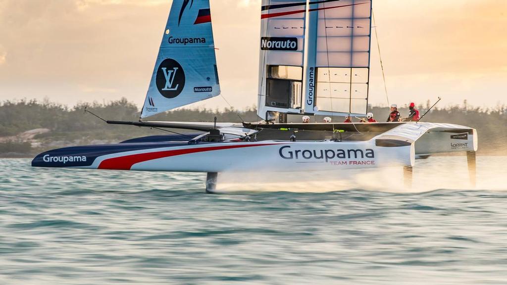  - Groupama Team France AC50 first sail in Bermuda photo copyright  Eloi Stichelbaut taken at  and featuring the  class