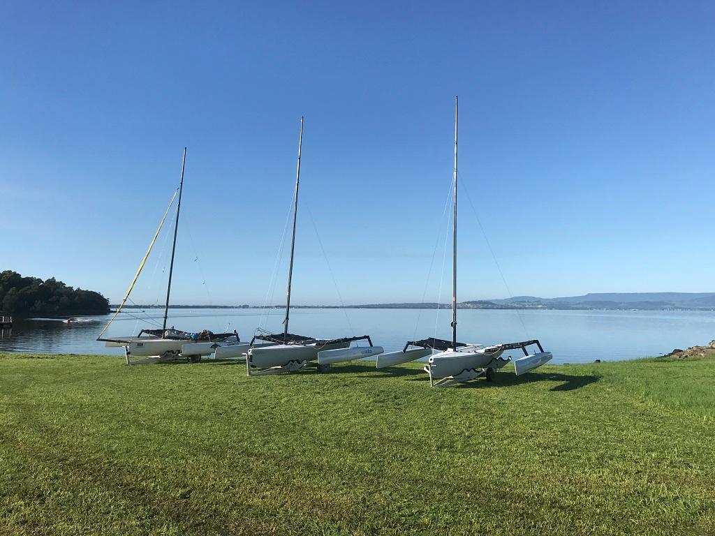 Waiting for the wind - Lake Illawarra Weta Sailing Camp photo copyright Paul White taken at  and featuring the  class