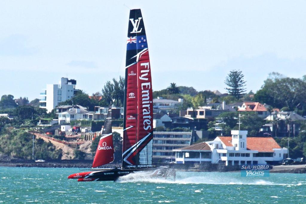 - Emirates Team NZ - Waitemata Harbour - March 15, 2017 photo copyright Richard Gladwell www.photosport.co.nz taken at  and featuring the  class