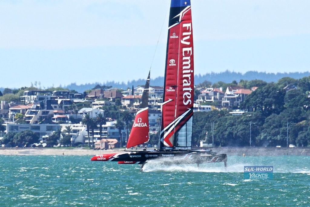  - Emirates Team NZ - Waitemata Harbour - March 15, 2017 photo copyright Richard Gladwell www.photosport.co.nz taken at  and featuring the  class
