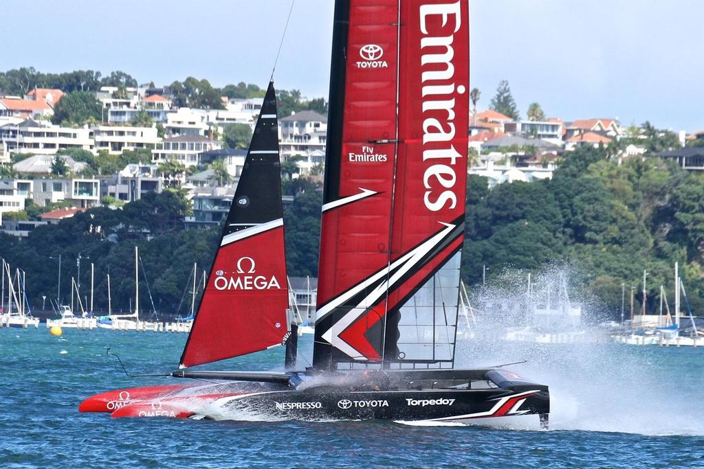 Emirates Team NZ - Waitemata Harbour - March 22, 2017 photo copyright Richard Gladwell www.photosport.co.nz taken at  and featuring the  class