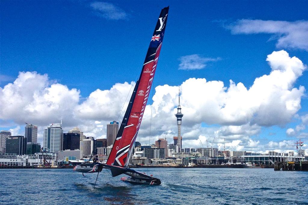  - Emirates Team NZ Last Sail March 28, 2017 photo copyright Richard Gladwell www.photosport.co.nz taken at  and featuring the  class