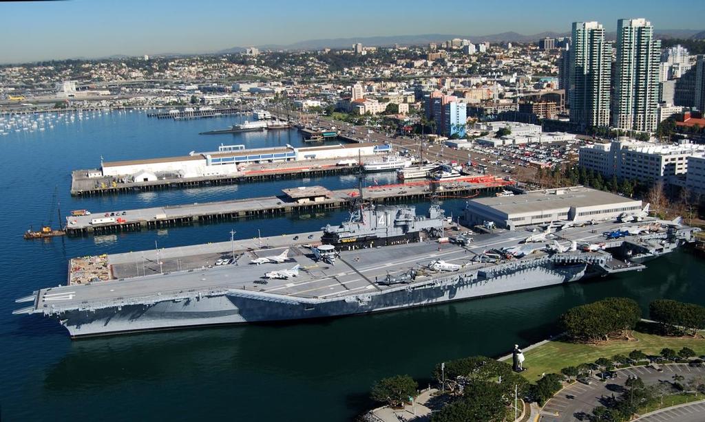 USS Midway San Diego, venue for the 2017 America's Cup Hall of fame Induction photo copyright SW taken at  and featuring the  class