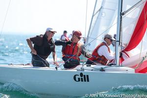 Bruce McBriar and the crew of Fast Forward have sailed consistently in to second overall but are tied on points with Magpie and Triad II – Victorian Etchells Championships photo copyright  Alex McKinnon Photography http://www.alexmckinnonphotography.com taken at  and featuring the  class