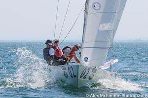 Graeme Taylor, James Mayo and Steve Jarvin scored 1-8 today to be in third overall on Magpie – Victorian Etchells Championships photo copyright  Alex McKinnon Photography http://www.alexmckinnonphotography.com taken at  and featuring the  class