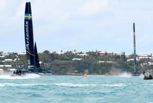 BAR leads Artemis at the turn - Bermuda, March 24, 2017 photo copyright Talbot Wilson taken at  and featuring the  class