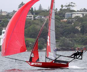 Defending champion Smeg coming back after a slow start. - 2017 JJ Giltinan Championship photo copyright 18footers.com taken at  and featuring the  class