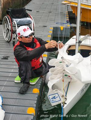 World Sailing Paralympic Development Programme, Hong Kong. Rigged and ready. Foo Yuen Wai. photo copyright Guy Nowell / World Sailing taken at  and featuring the  class