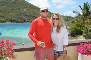 Taking line honours and CSA Cruising - Ross Appleby and his wife Sarah double-handed Scarlet Oyster – BVI Spring Regatta and Sailing Festival photo copyright Todd VanSickle taken at  and featuring the  class