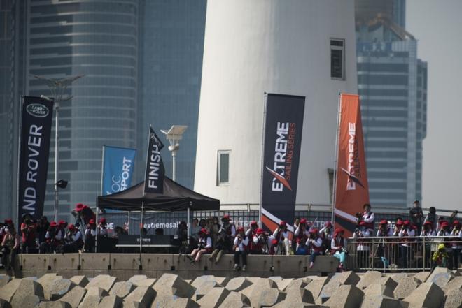 Public follows Day 1 of Act 2 - Qingdao at the Extreme Sailing Series  ©  Xaume Olleros / OC Sport
