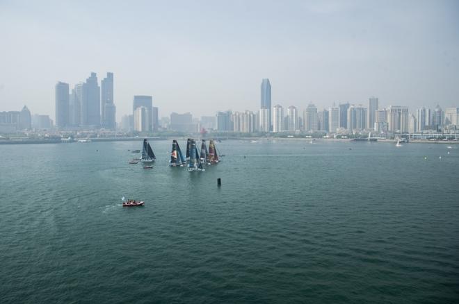 Extreme Sailing Series fleet races during day three of Act 2 ©  Xaume Olleros / OC Sport