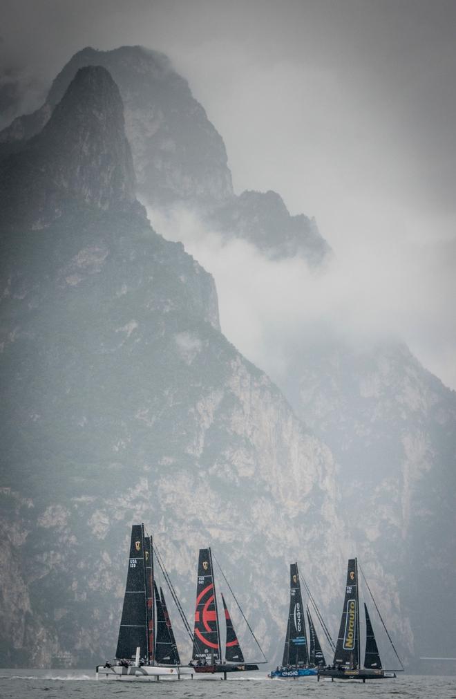 Lake Garda provides a dramatic backdrop – GC32 Racing Tour ©  Loris von Siebenthal /www.lorisvonsiebenthal.com