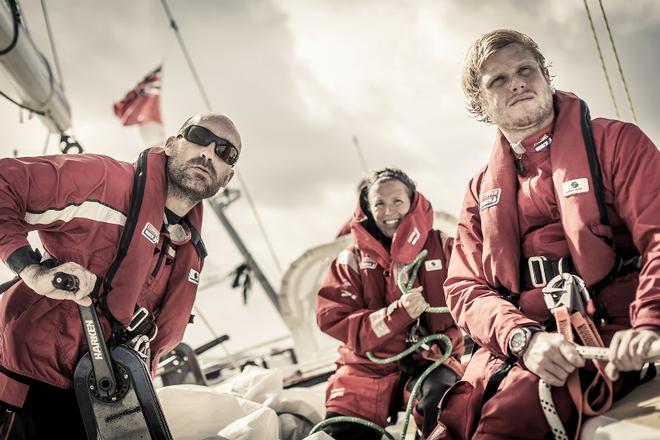 Clipper Race crew in Ocean Safety lifejackets © Clipper Ventures