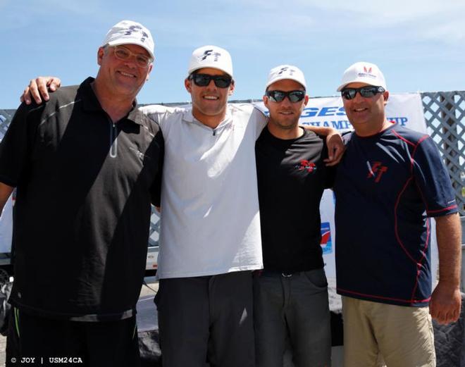 Brian Porter was joined by tactician Andy Burdick, his son R.J. Porter and fellow 2013 World Champion crew member Matt Woodworth. © JOY / USM24CA