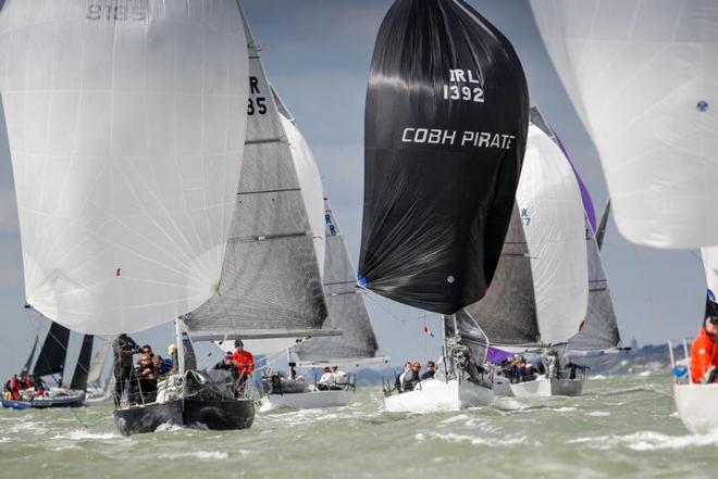 Close racing in IRC Three - RORC Easter Challenge 2017 © Paul Wyeth / www.pwpictures.com http://www.pwpictures.com