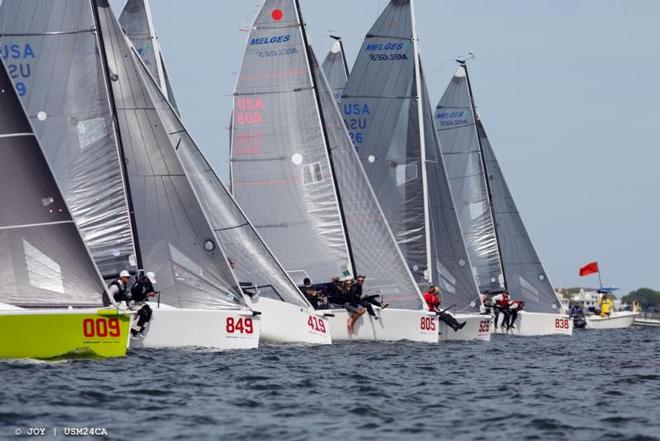 Second day of the 2017 Melges 24 U.S. National Championship in Charleston  © JOY / USM24CA