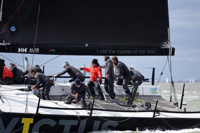 Three bullets for Ker 40+ Invictus on the first day of the RORC Easter Challenge © Rick Tomlinson / RORC