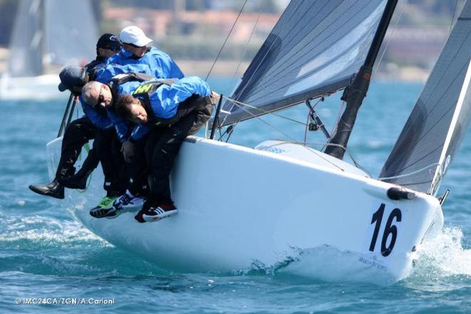 Gaining the most from today's conditions was the winner of the 2016 Melges 24 European Sailing Series Andrea Racchelli helming Claudio Ceradini's boat Altea ITA722 ©  IM24CA / ZGN / Andrea Carloni