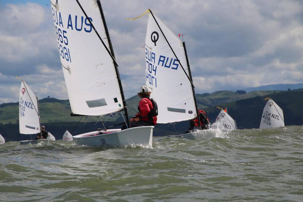 Big swell - Day 1 - Toyota Optimist Nationals - Napier - April 14, 2017 photo copyright Napier Sailing Club taken at  and featuring the  class