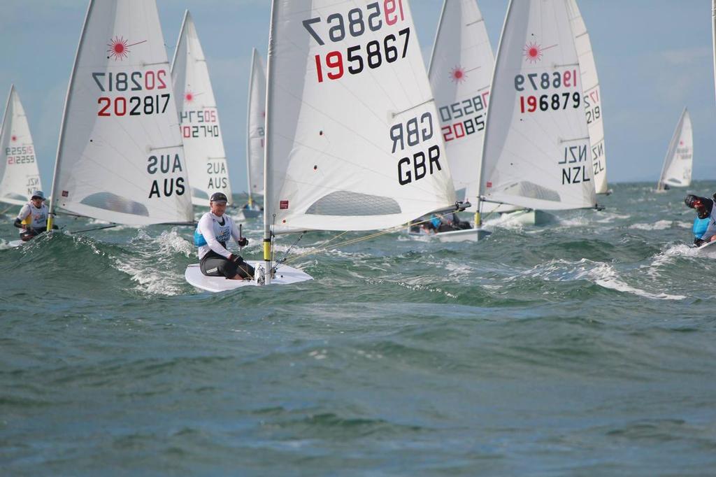 Tim Law (GBR) (195867) Laser racing - Day 5, 2017 Masters Games, Torbay, Auckland © Yachting New Zealand