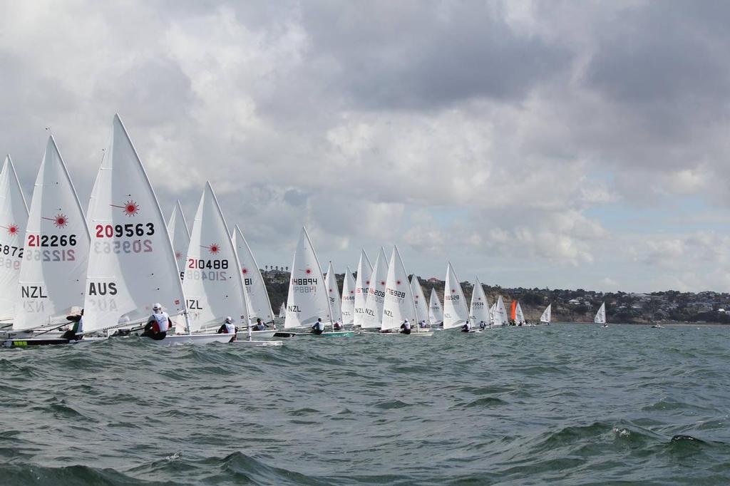 Laser start - Day 5, 2017 Masters Games, Torbay, Auckland © Yachting New Zealand