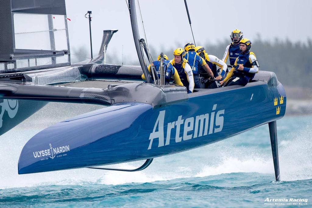Artemis Racing - Practice sessions in Bermuda, April 2017 photo copyright Sander van der Borch / Artemis Racing http://www.sandervanderborch.com taken at  and featuring the  class