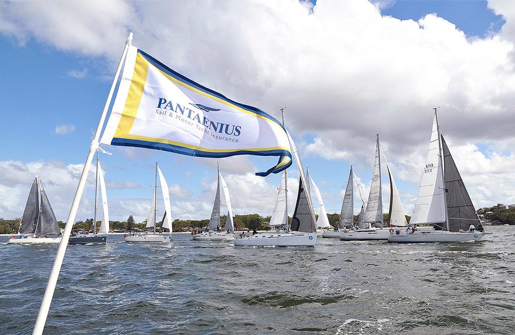 The bulk of the fleet elected to two-sail over to the second mark of the course. - Sail Port Stephens ©  John Curnow