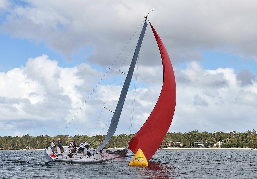 Toy Box first to round the first mark of Course#5 - Sail Port Stephens ©  John Curnow