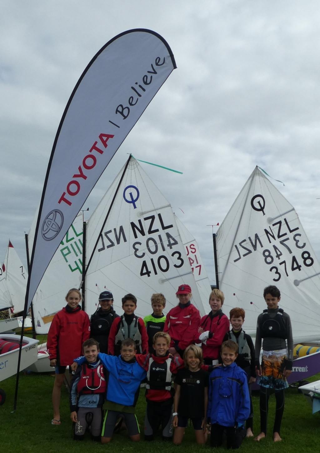 The Open and Green Fleets from Napier Sailing Club - Looking forward to hosting the 2017 NZ Toyota Optimist Nationals - 2017 NZ Toyota Optimist Nationals photo copyright Rhondda Poon taken at  and featuring the  class