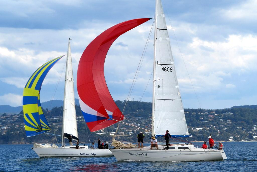 Miss Conduct and Silicon Ship shared the top honours in Group B. - Hobart Combined Clubs Long race series ©  Peter Campbell
