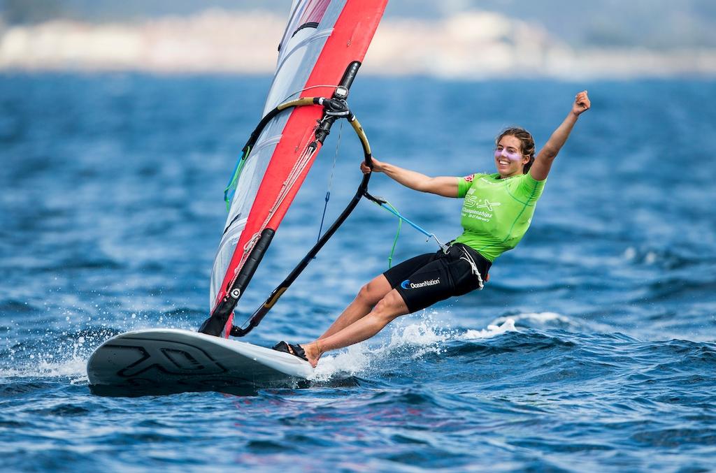 Noga Geller of Israel in the RSX Women - Sailing World Cup Hyères photo copyright Pedro Martinez / Sailing Energy / World Sailing taken at  and featuring the  class