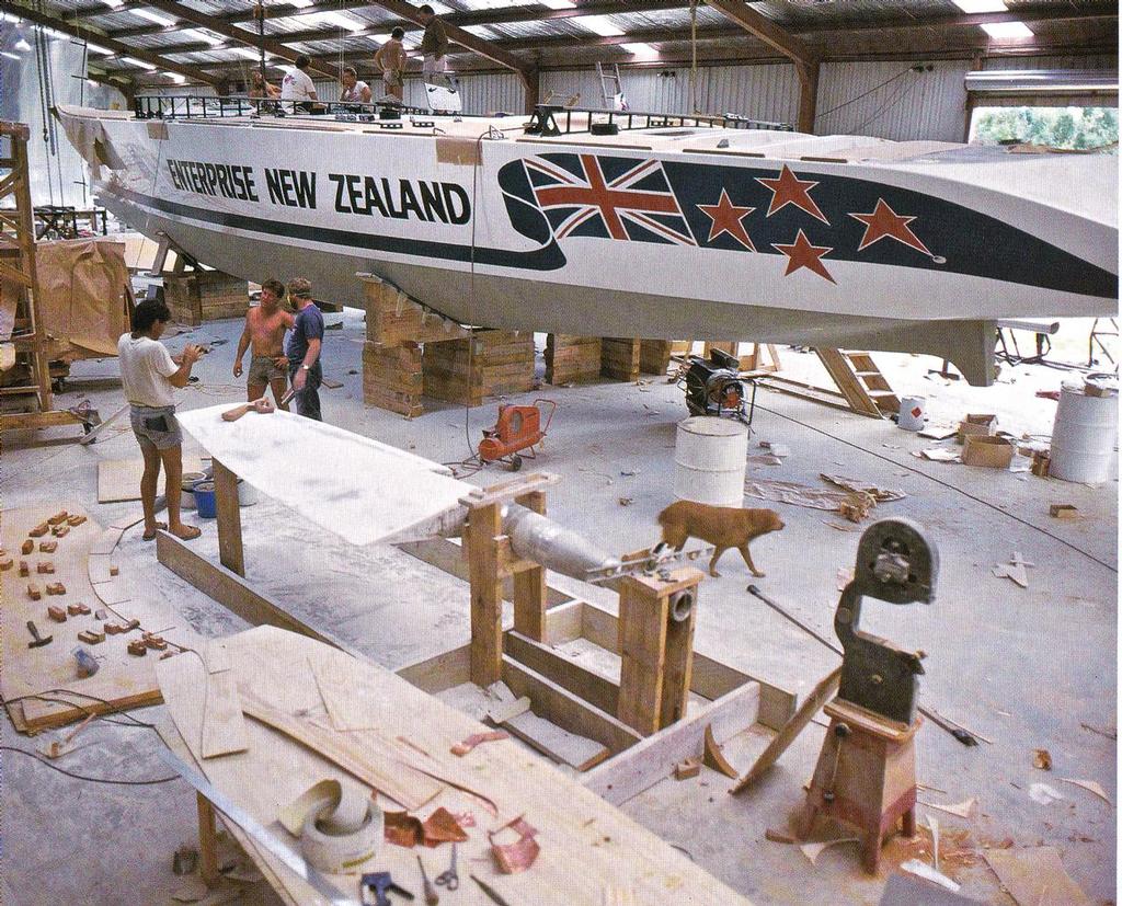 The maxi yacht New Zealand Enterprise built in a true monocoque one piece rotational moulding process,  masterminded and driven by Digby Taylor for the 1984/84 Whitbread Round the World Race photo copyright SW taken at  and featuring the  class