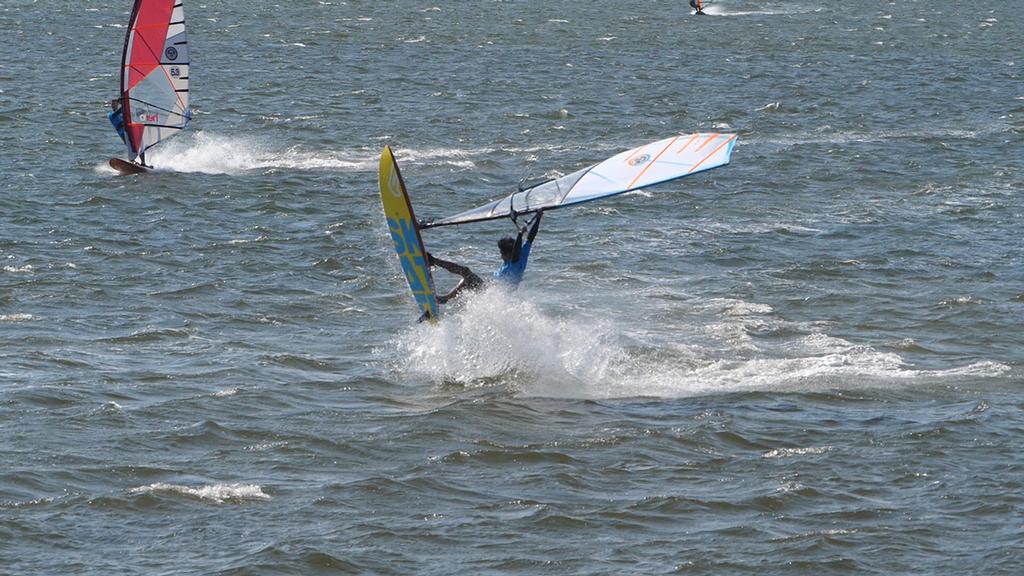 Youngest Freestyle rider Alex Mertens impresses the crowd - Hatteras OBX-Wind.com Windsurfing Festival 2017 photo copyright International Windsurfing Tour taken at  and featuring the  class