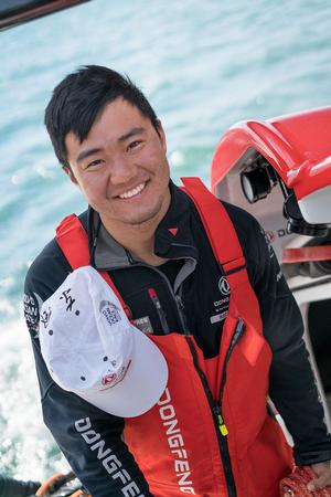 Yang Jiru (Wolf) – Dongfeng Race Team – “It’s such an honour to sail again with this team.” - Wolf on racing with Dongfeng Race Team for the Volvo Ocean Race 2017-18 photo copyright  Yann Riou / Dongfeng Race Team taken at  and featuring the  class