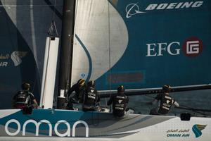 Act 2, Extreme Sailing Series Qingdao – Day 1 - Oman Air Sailing Team photo copyright  Xaume Olleros / OC Sport taken at  and featuring the  class
