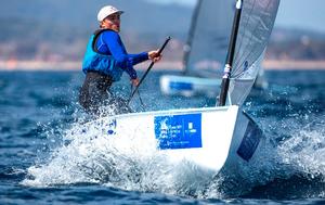 Ben Cornish in action on day one of the World Cup Series event in Hyeres photo copyright Richard Langdon/British Sailing Team taken at  and featuring the  class